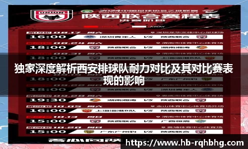 独家深度解析西安排球队耐力对比及其对比赛表现的影响